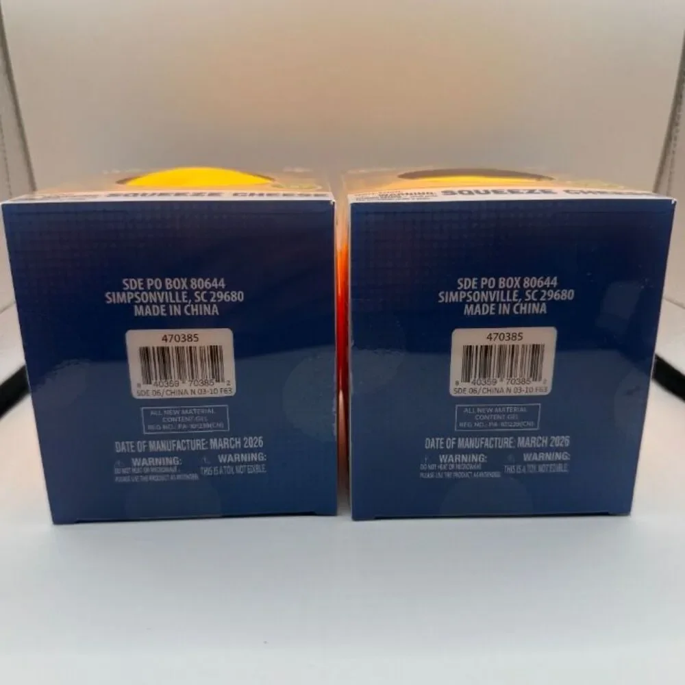 ToyMendous - Squeeze Cheese *Slow Rise* Squishy Fidget Toy (2 Pack) Viral